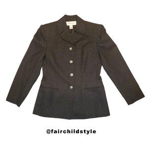 JONES NEW YORK - Grey Wool Blazer - Size 8